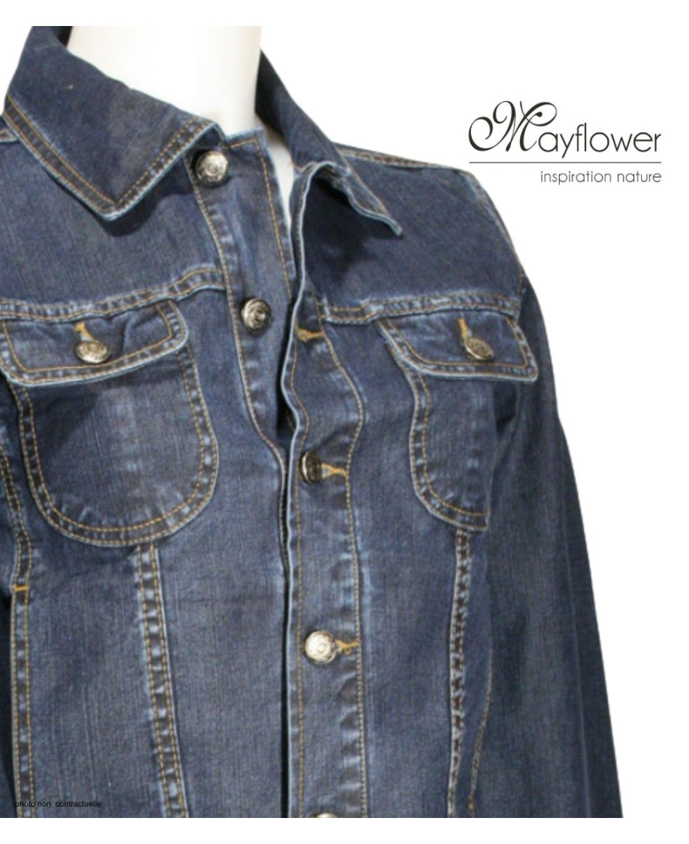 MAYFLOWER PF360 - Blouson en jean stretch léger femme