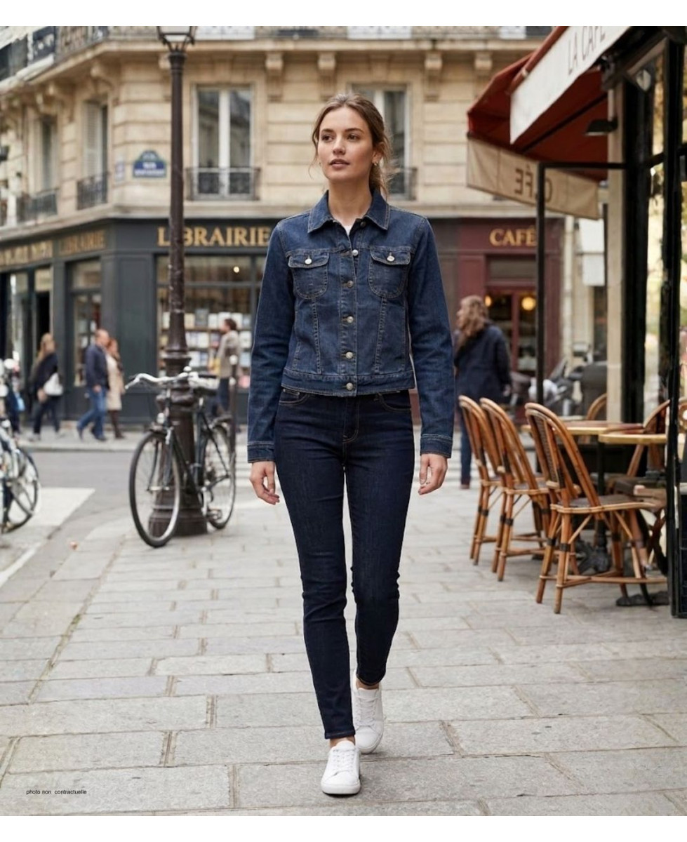 MAYFLOWER PF360 - Blouson en jean stretch léger femme
