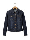 MAYFLOWER DALILA1B - Blouson en jean stretch ajusté femme