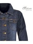 MAYFLOWER DALILA1B - Blouson en jean stretch ajusté femme