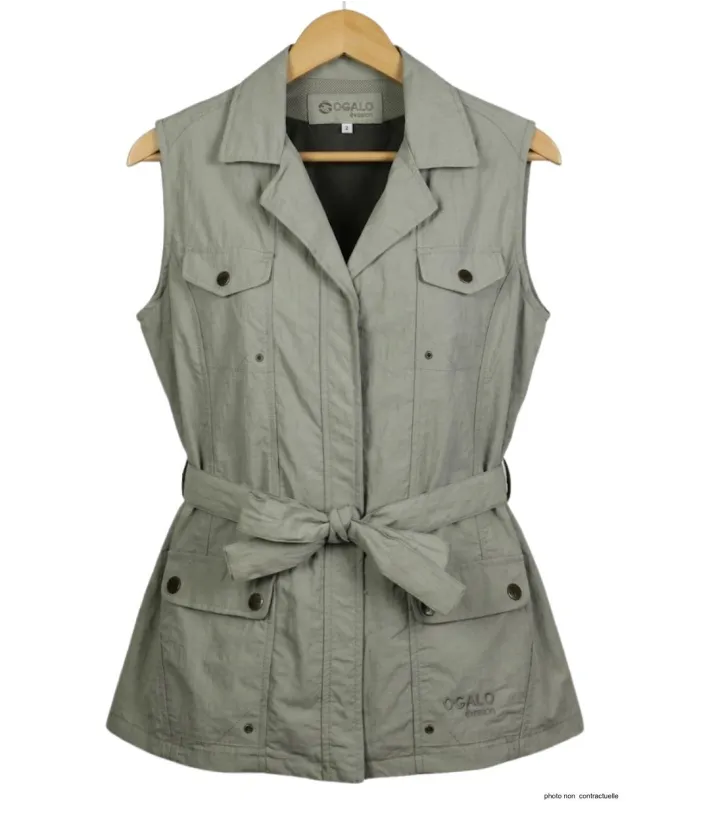 OGALO 111185U002 Gilet sans manches beige | Léger & Coupe-vent