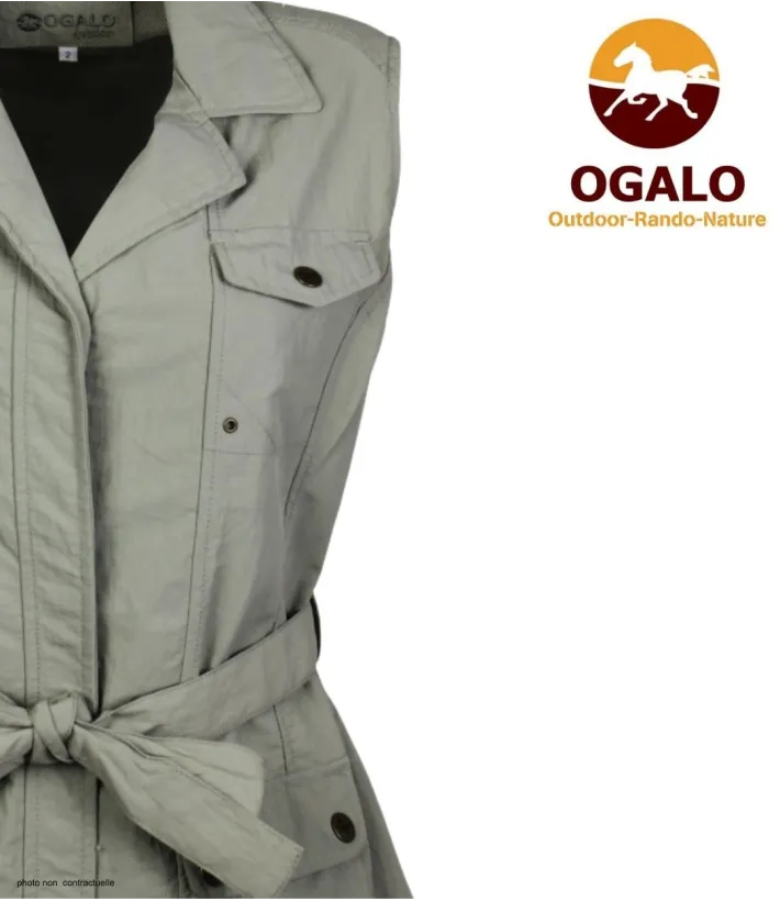 OGALO 111185U002 Gilet sans manches beige | Léger & Coupe-vent