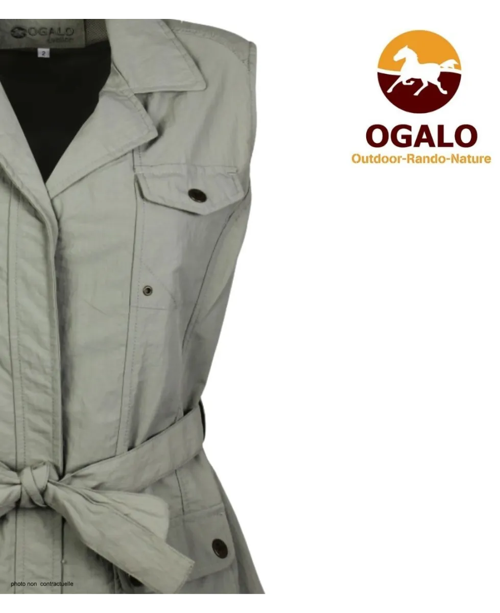 OGALO 111185U002 Gilet sans manches beige | Léger & Coupe-vent