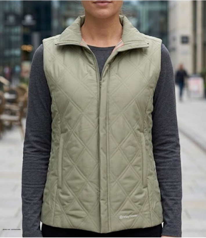 Gilet sans manches MAYFLOWER 610443U001 : style bicolore léger