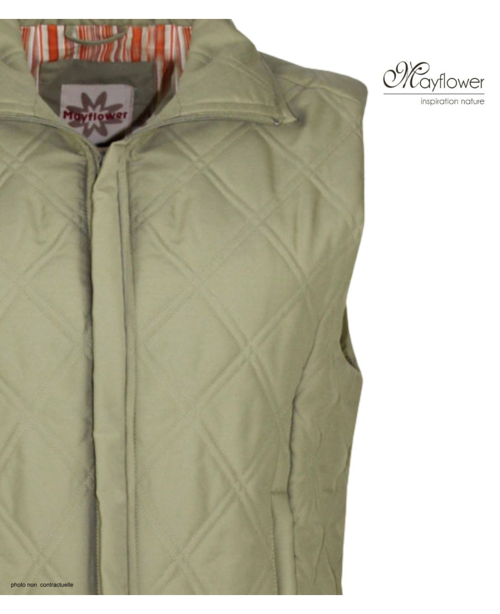 Gilet sans manches MAYFLOWER 610443U001 : style bicolore léger