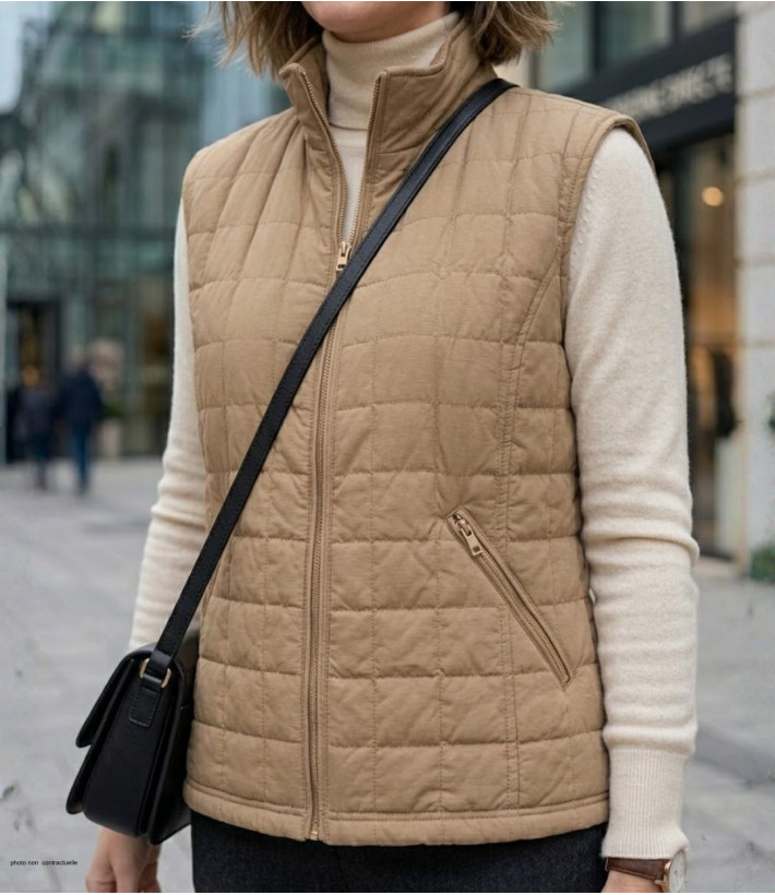 Gilet sans manches matelassé MAYFLOWER 818052U001 : chic et chaud