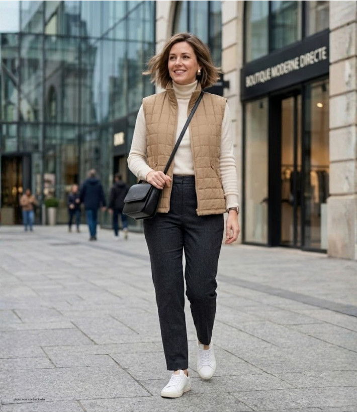 Gilet sans manches matelassé MAYFLOWER 818052U001 : chic et chaud