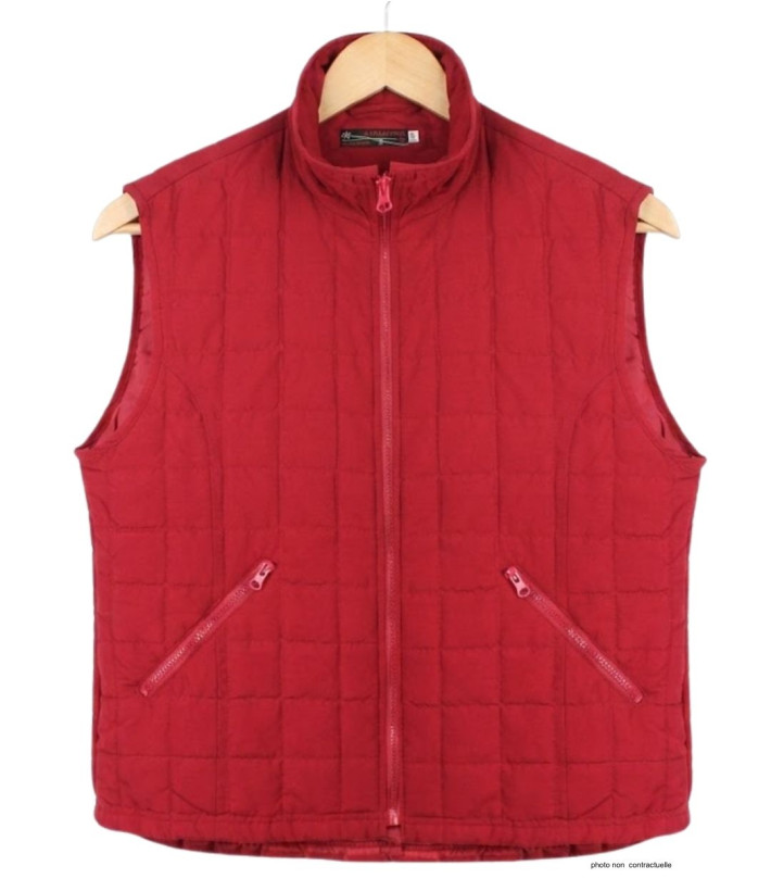 Gilet sans manches matelassé MAYFLOWER 818052U003 : rouge griotte