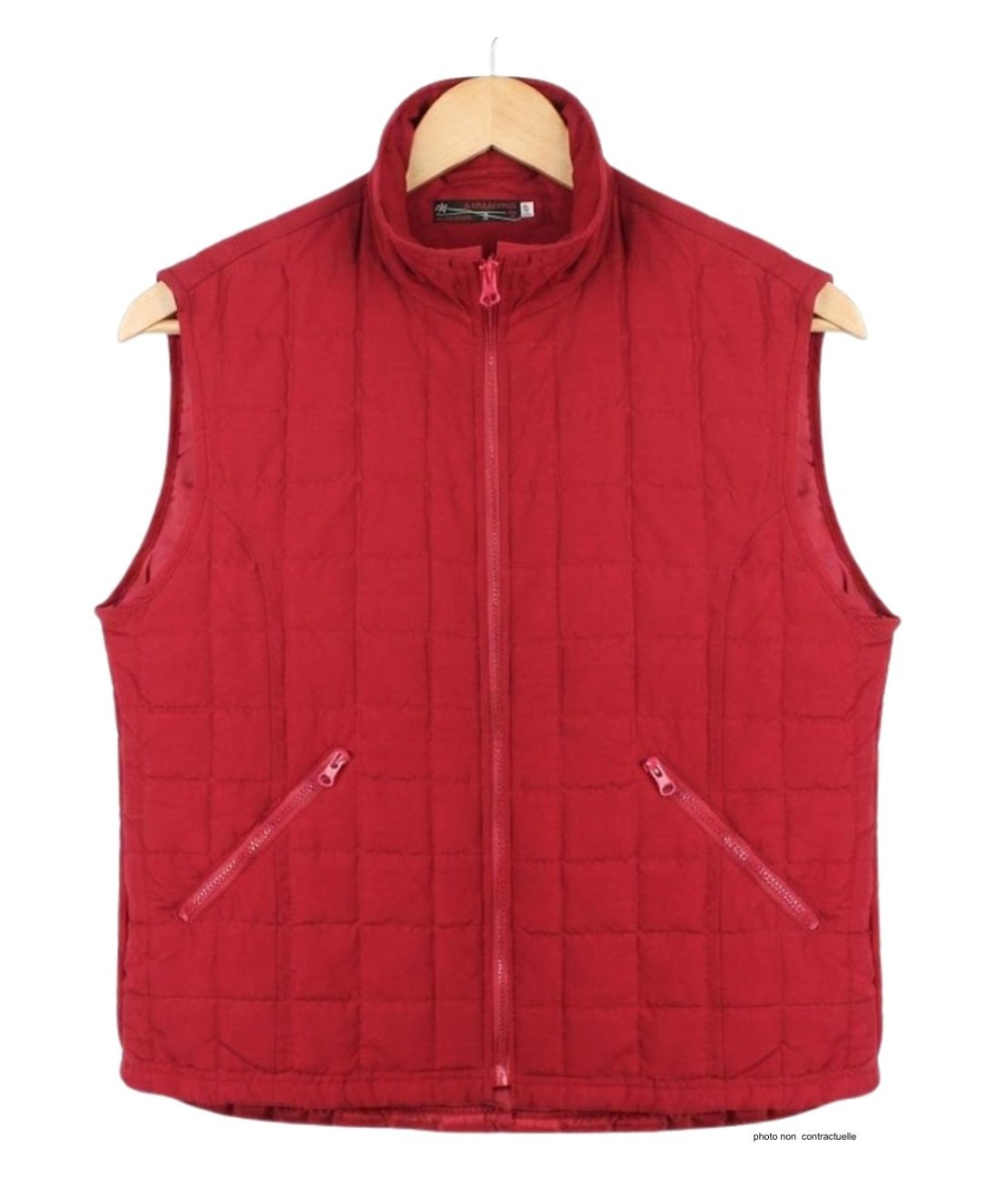 Gilet sans manches matelassé MAYFLOWER 818052U003 : rouge griotte