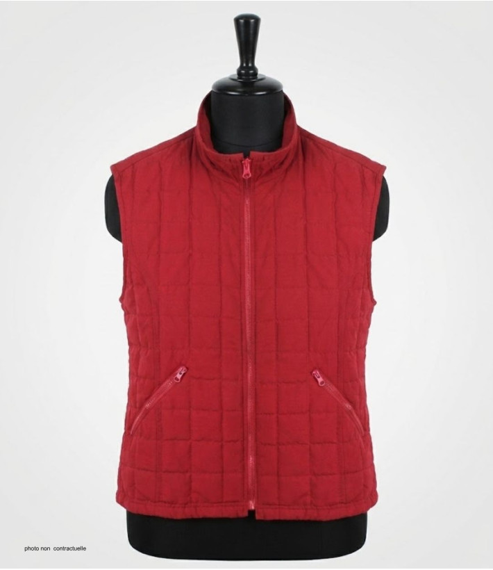 Gilet sans manches matelassé MAYFLOWER 818052U003 : rouge griotte