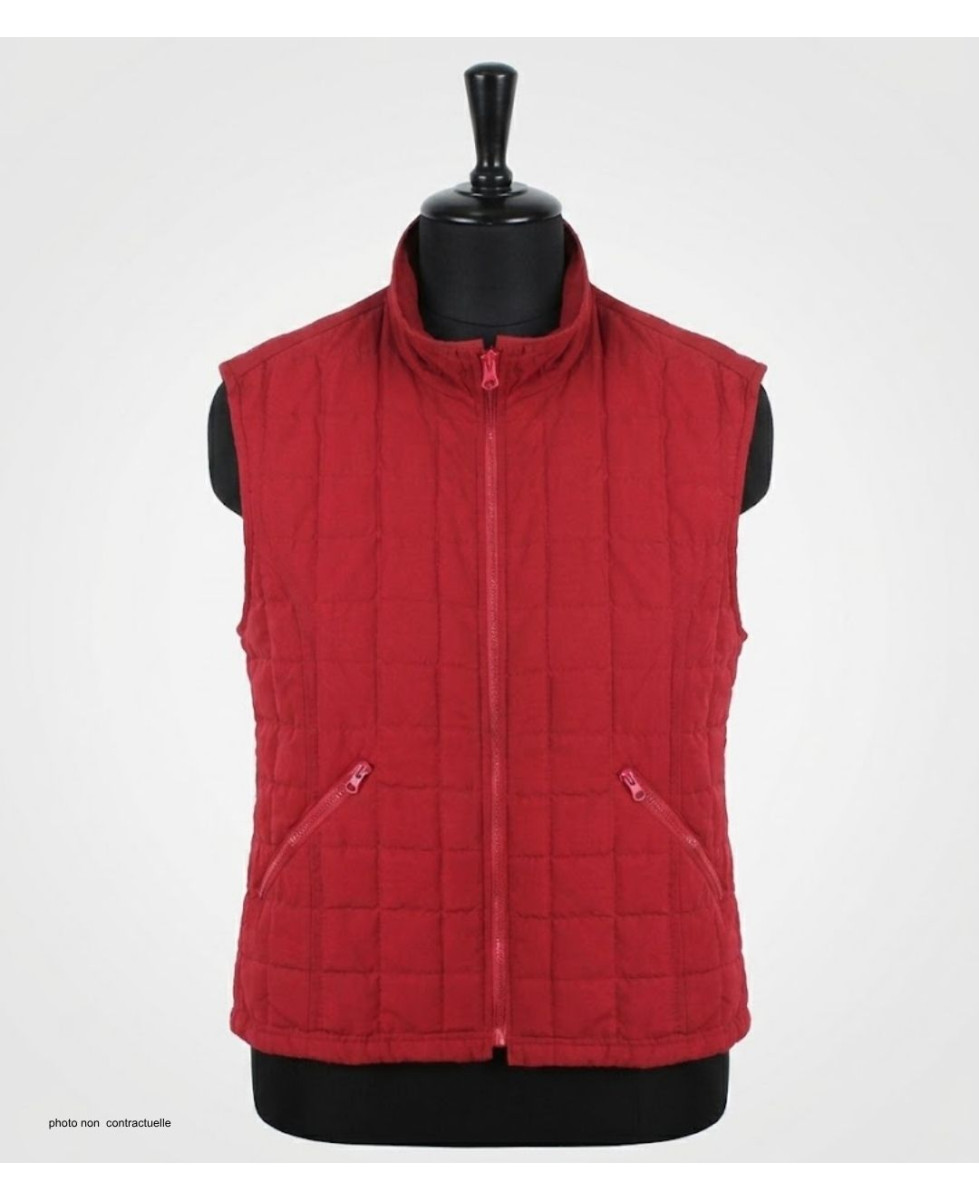 Gilet sans manches matelassé MAYFLOWER 818052U003 : rouge griotte