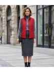 Gilet sans manches matelassé MAYFLOWER 818052U003 : rouge griotte