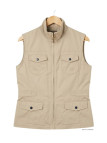 MAYFLOWER MITSY2 Gilet sans manches beige coton ajustable