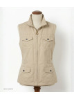 MAYFLOWER MITSY2 Gilet sans manches beige coton ajustable