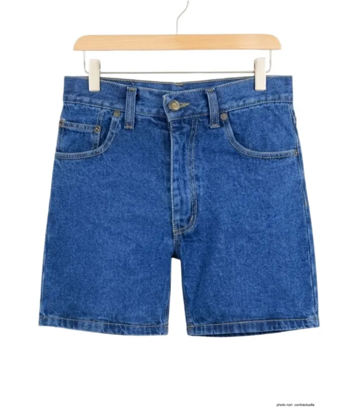 Short homme Challenger R313 | Short en jean bleu stone robuste