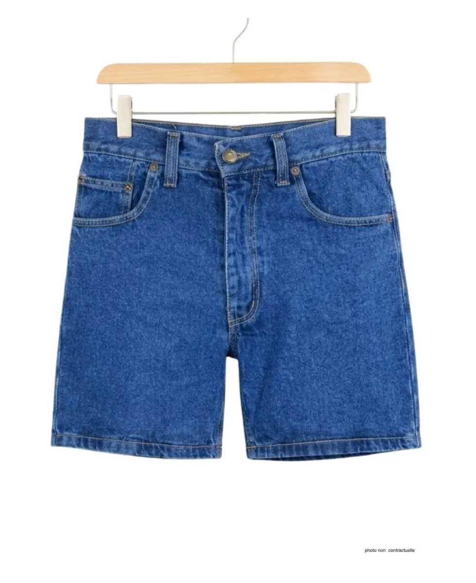 Short homme Challenger R313 | Short en jean bleu stone robuste