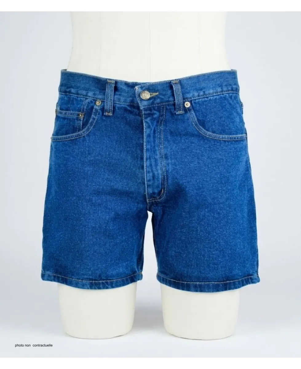 Short homme Challenger R313 | Short en jean bleu stone robuste