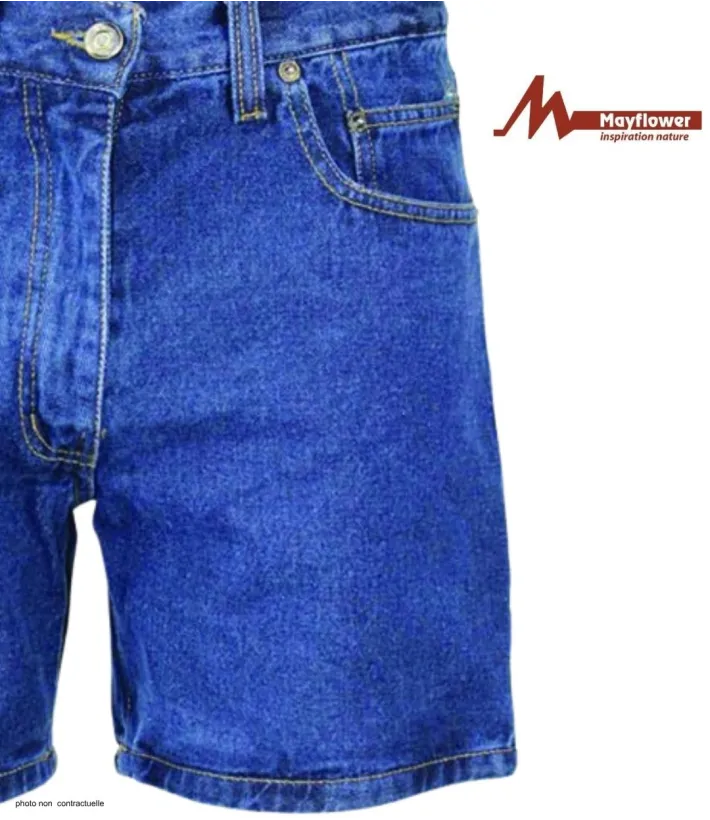 Short homme Challenger R313 | Short en jean bleu stone robuste