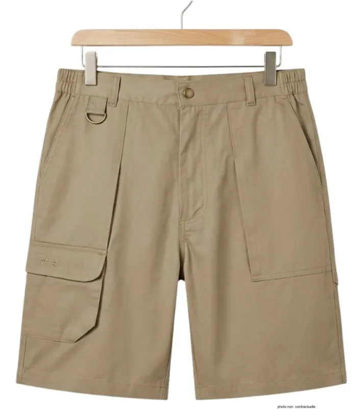 Short homme MAYFLOWER 710099U001 | Bermuda robuste camel marron