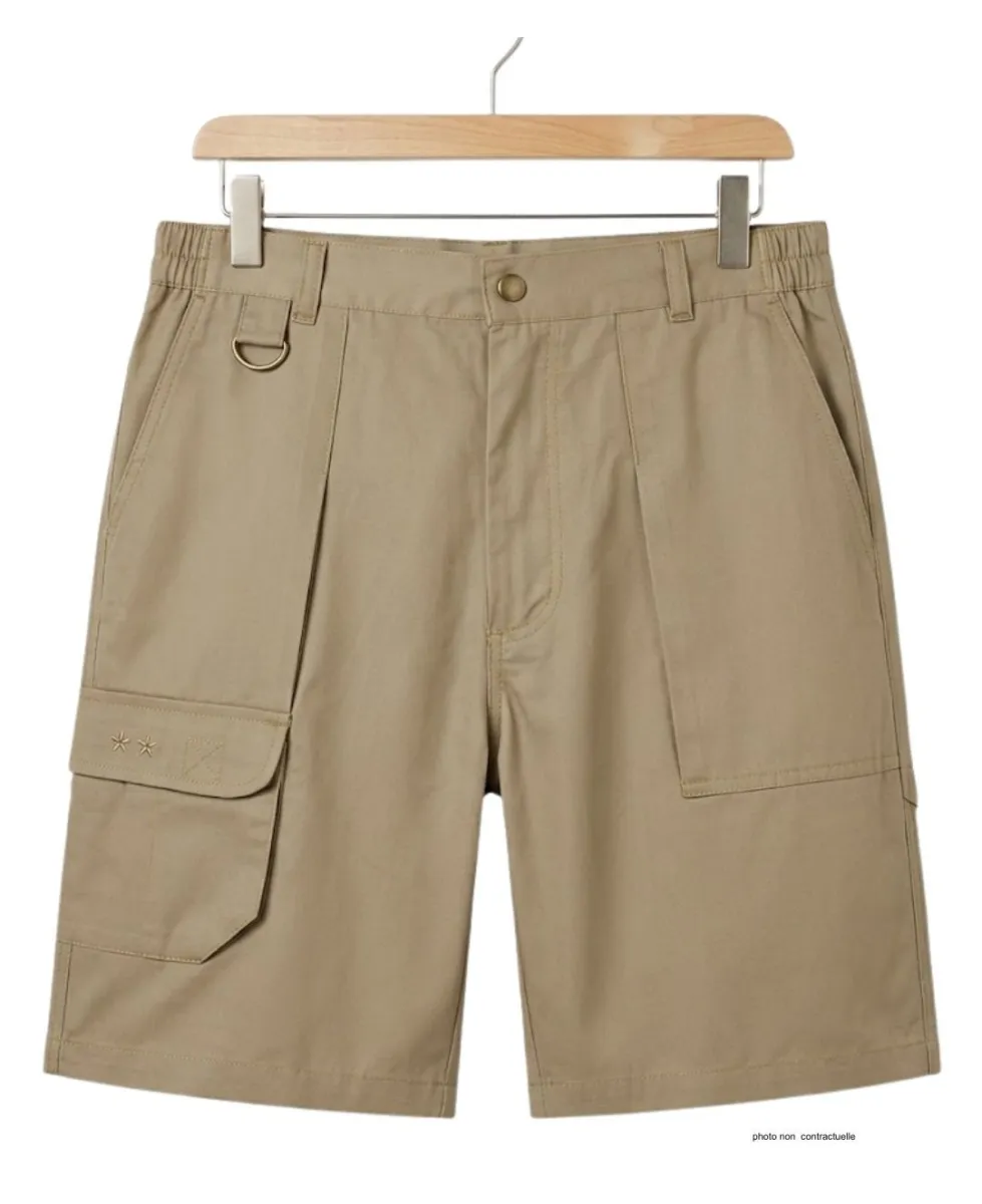 Short homme MAYFLOWER 710099U001 | Bermuda robuste camel marron
