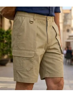 Short homme MAYFLOWER 710099U001 | Bermuda robuste camel marron