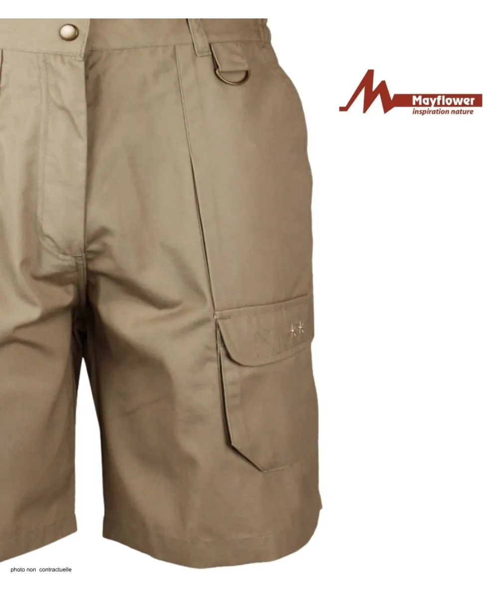 Short homme MAYFLOWER 710099U001 | Bermuda robuste camel marron