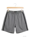 Short CHALLENGER 8L | Short homme élastiqué gris noir coton