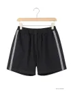Short CHALLENGER 8L | Short homme élastiqué noir gris coton
