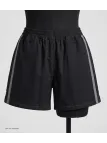 Short CHALLENGER 8L | Short homme élastiqué noir gris coton