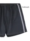 Short CHALLENGER 8L | Short homme élastiqué noir gris coton