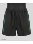 Short CHALLENGER 8L | Short homme élastiqué noir bande verte