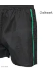Short CHALLENGER 8L | Short homme élastiqué noir bande verte