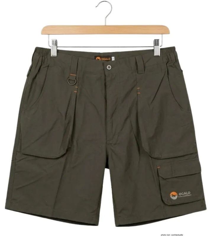 Short homme OGALO SE9012 | Short randonnée taupe léger