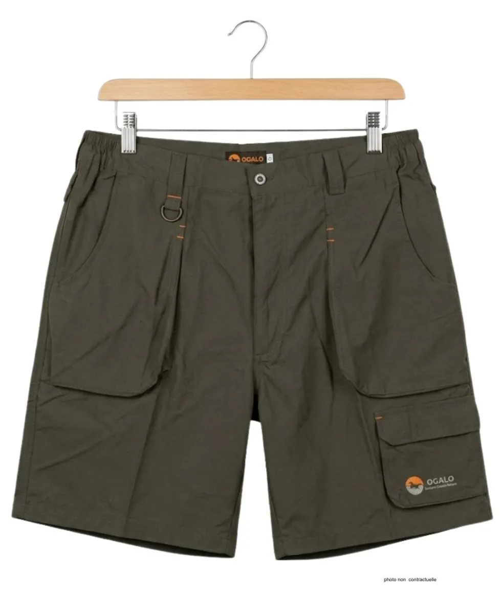Short homme OGALO SE9012 | Short randonnée taupe léger