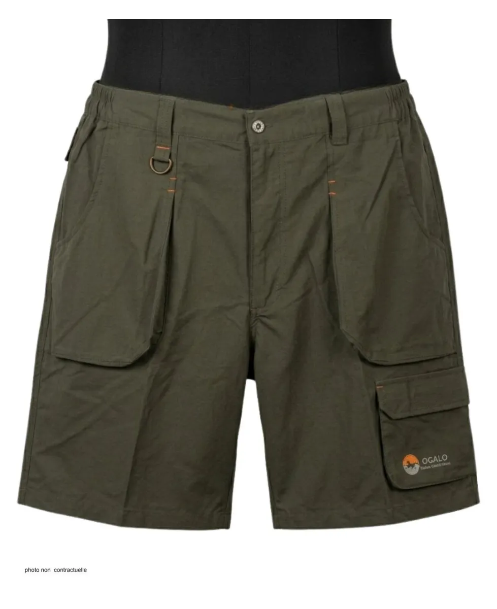 Short homme OGALO SE9012 | Short randonnée taupe léger
