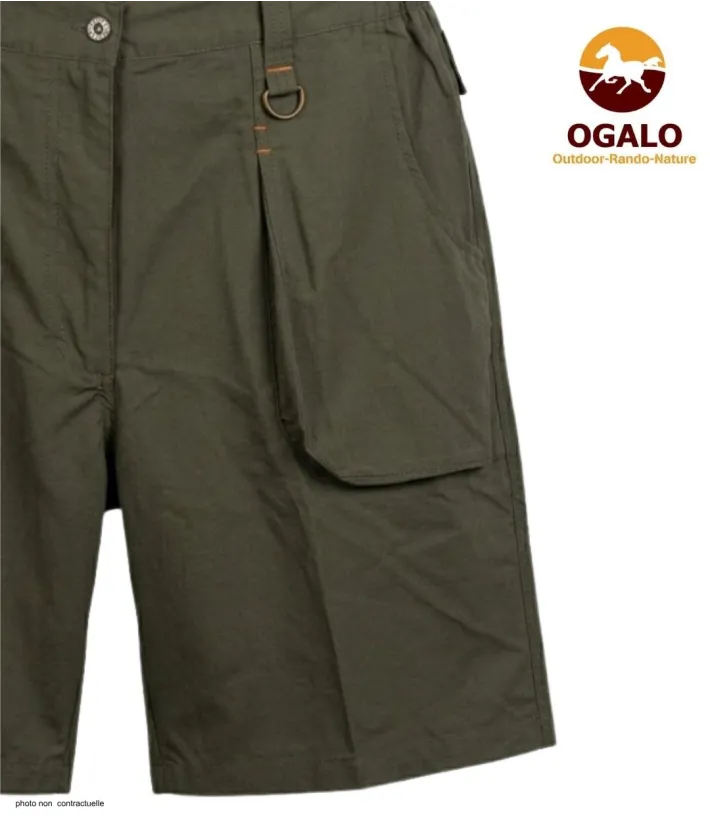 Short homme OGALO SE9012 | Short randonnée taupe léger
