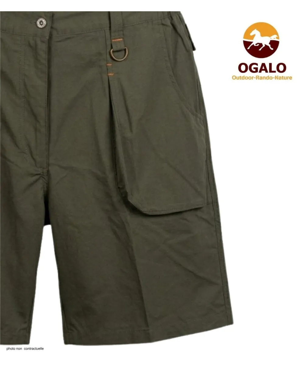 Short homme OGALO SE9012 | Short randonnée taupe léger