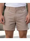 Short CHALLENGER BANJO1 | Short homme semi-élastique beige coton