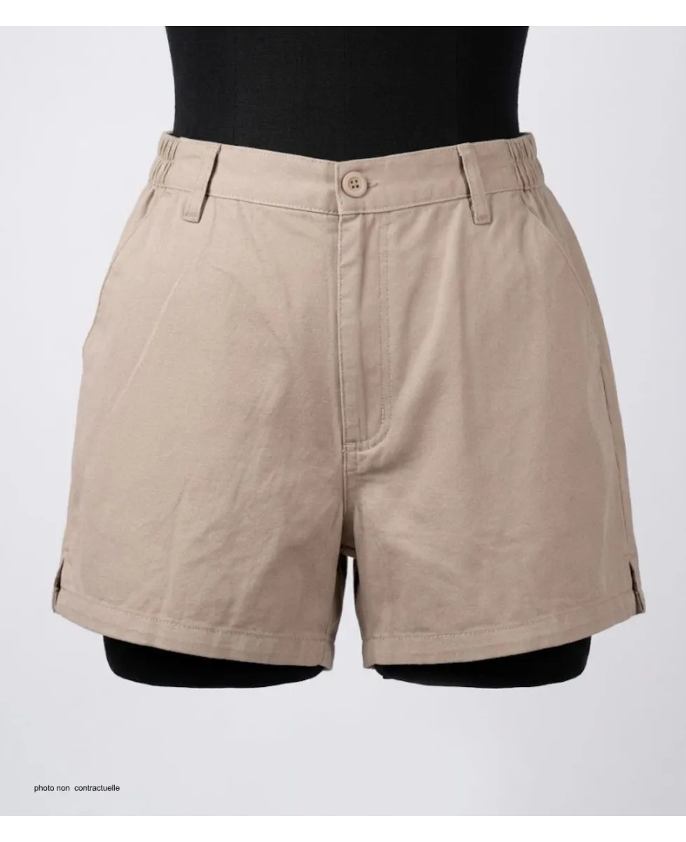 Short CHALLENGER BANJO1 | Short homme semi-élastique beige coton