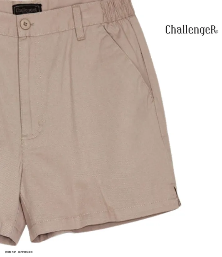 Short CHALLENGER BANJO1 | Short homme semi-élastique beige coton