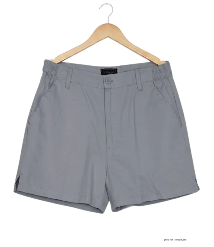 Short CHALLENGER BANJO2 | Short homme semi-élastique gris twill