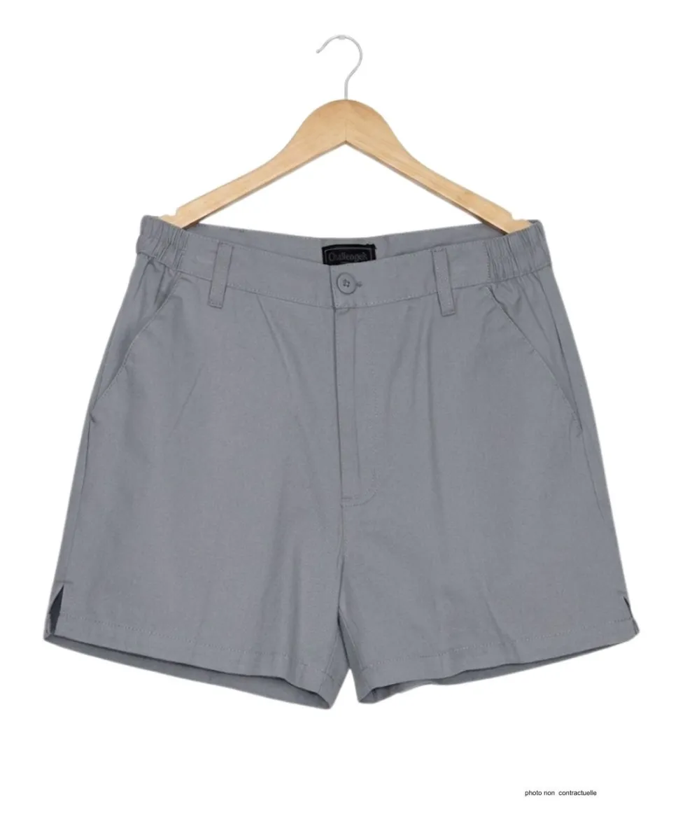 Short CHALLENGER BANJO2 | Short homme semi-élastique gris twill