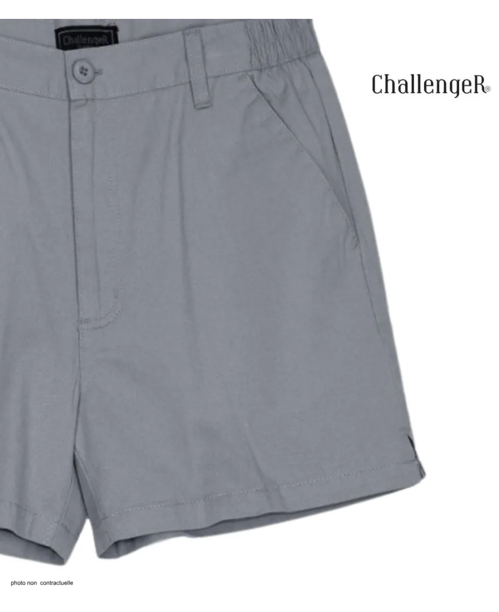 Short CHALLENGER BANJO2 | Short homme semi-élastique gris twill