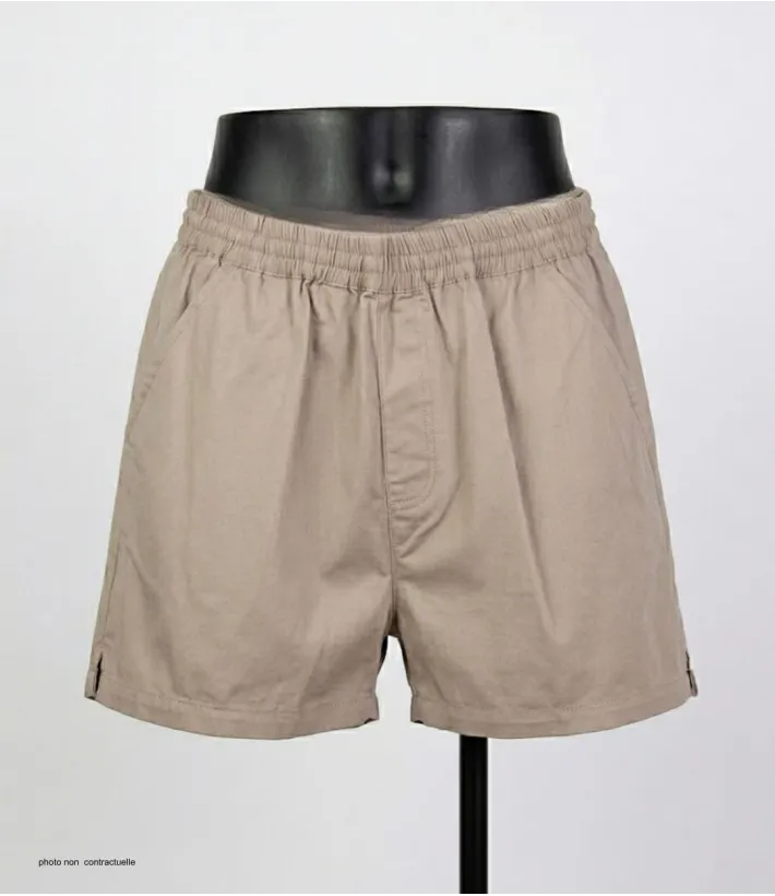 Short CHALLENGER BIVOUAC1 | Short homme élastique beige twill