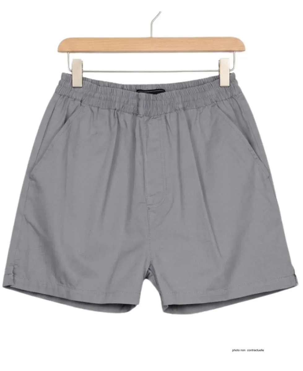 Short CHALLENGER BIVOUAC2 | Short homme élastique gris twill
