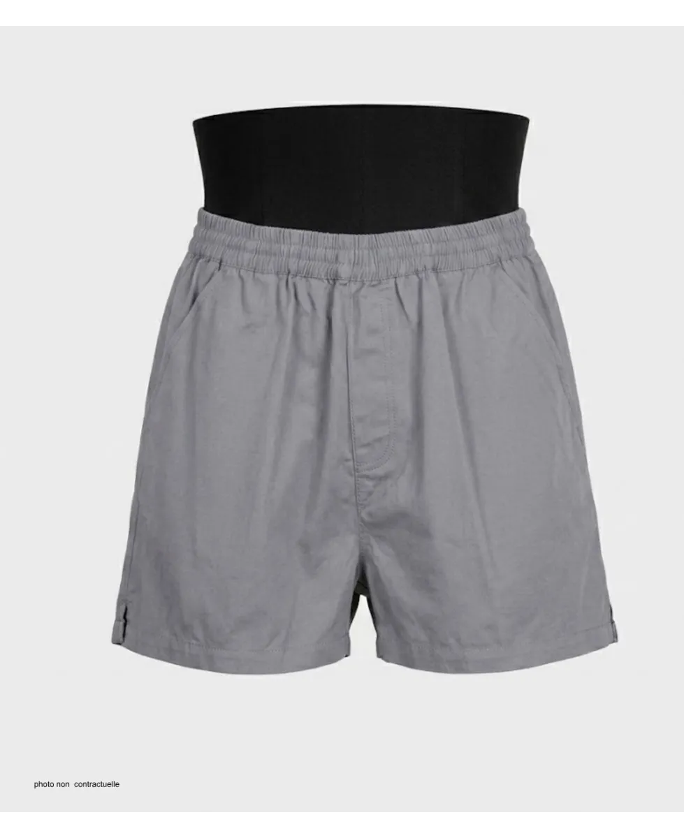 Short CHALLENGER BIVOUAC2 | Short homme élastique gris twill