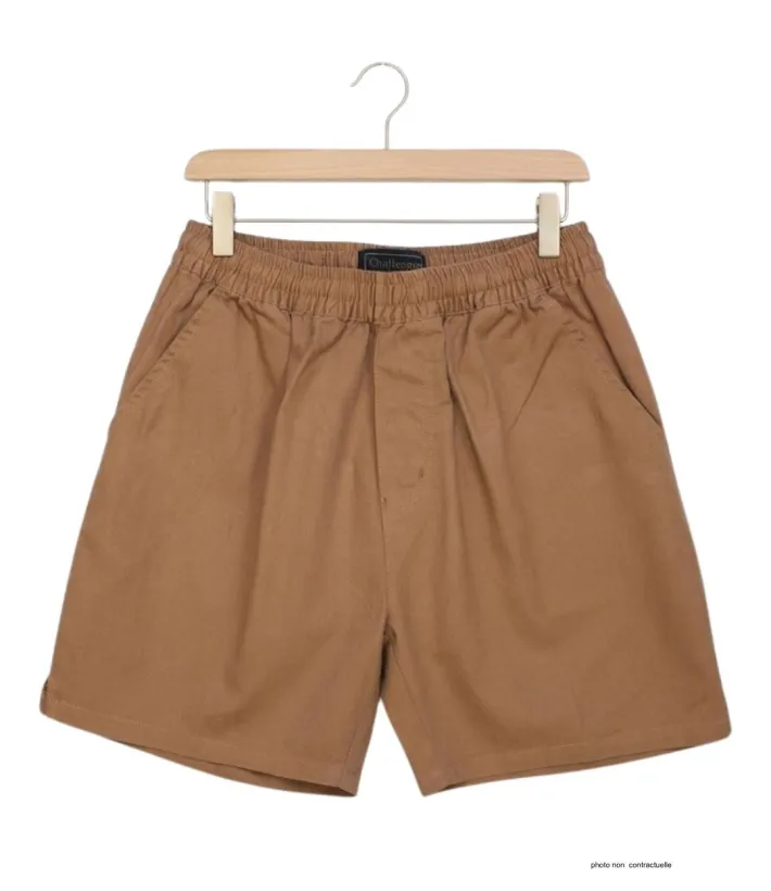 Short CHALLENGER BIVOUAC3 | Short homme élastique camel marron