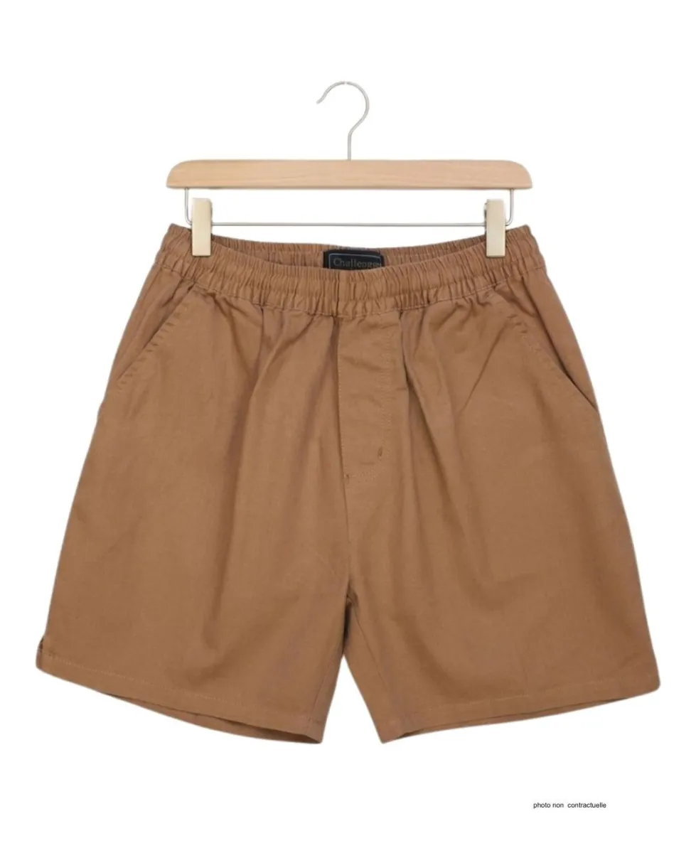 Short CHALLENGER BIVOUAC3 | Short homme élastique camel marron