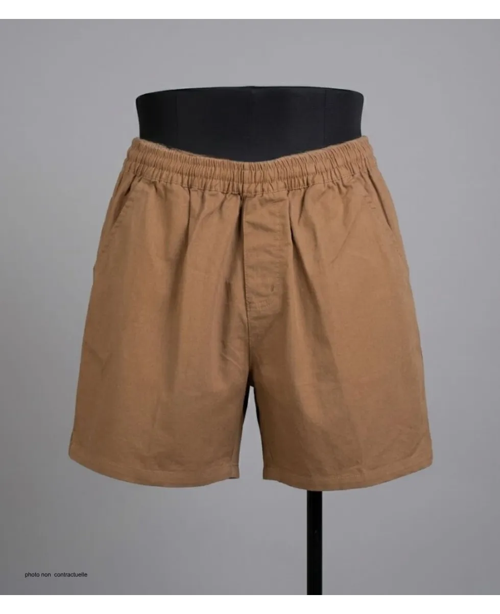 Short CHALLENGER BIVOUAC3 | Short homme élastique camel marron