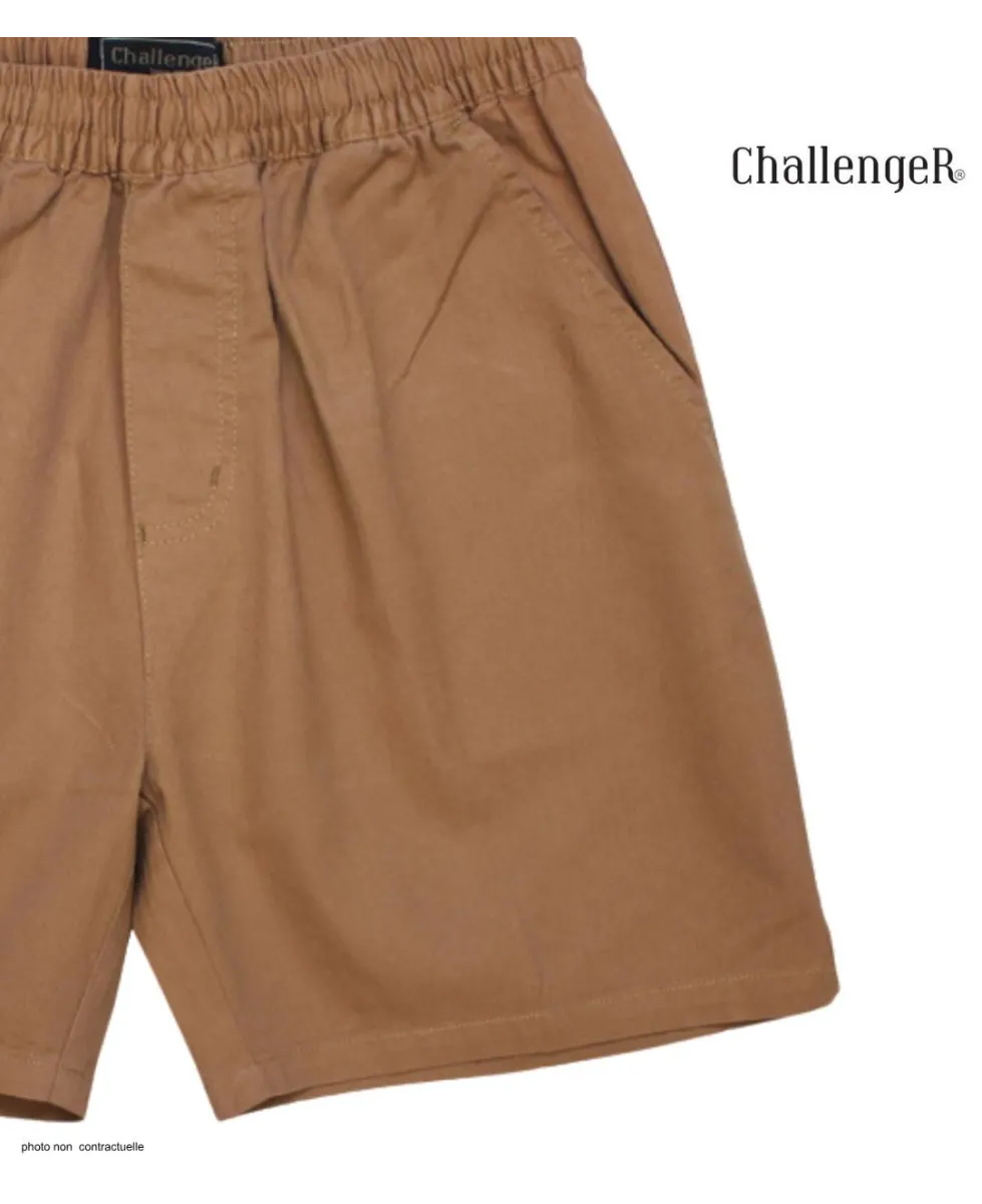 Short CHALLENGER BIVOUAC3 | Short homme élastique camel marron